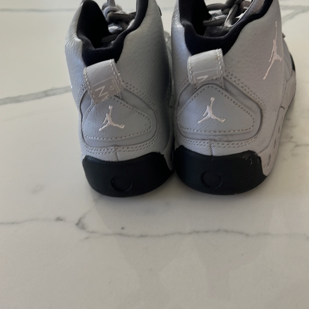 Worn once boys Nike Air Jordan jump man pro high top gray sneakers size 1.5 - Picture 4 of 7